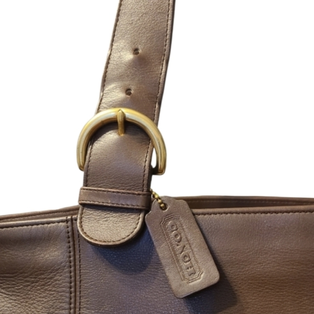 Coach Vintage 1996 Soho Large Zip Top Leather Tote Bag w/ Coach Dustbag In EUC - Picture 4 of 14